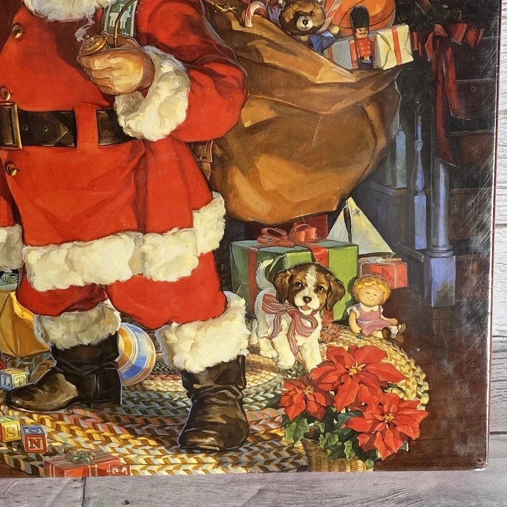 Vintage Springbok 1000 Piece Puzzle Merry Christmas Santa Holiday NEW Sealed
